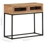 Solid acacia wood console table 90x35x76 cm by , Side tables - Ref: Foro24-323505, Price: 113,99 €, Discount: %