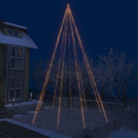 Luces de árbol cascada Navidad interior exterior 1300 LEDs 8 m