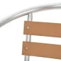 Sillas de jardín apilables 4 unidades aluminio y WPC plateado de , Sillas de jardín - Ref: Foro24-48710, Precio: 274,79 €, De...