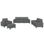 4-piece sofa set dark gray fabric by , Sofas - Ref: Foro24-3201875, Price: 769,37 €, Discount: %