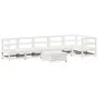 Gartensofa-Set 7-teilig aus massivem weißem Kiefernholz von , Gartensets - Ref: Foro24-3250865, Preis: 455,03 €, Rabatt: %