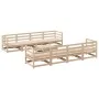 Gartensofa-Set 9-teilig aus massivem Kiefernholz von , Gartensets - Ref: Foro24-3299353, Preis: 441,26 €, Rabatt: %