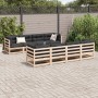 Gartensofa-Set 9-teilig aus massivem Kiefernholz von , Gartensets - Ref: Foro24-3299353, Preis: 459,81 €, Rabatt: %
