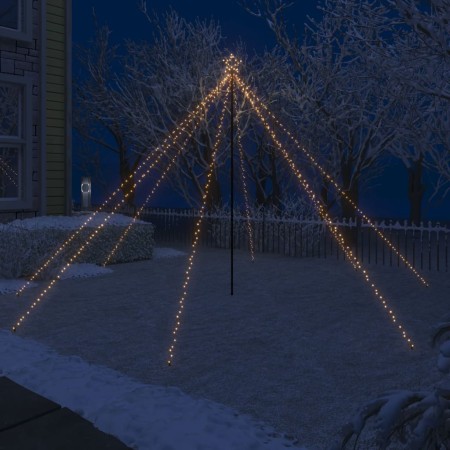 Luces de árbol cascada Navidad interior exterior 576 LED 3,6 m