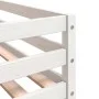 Bunk bed with black and white pine solid wood curtains 90x200 cm by , Beds and slatted bases - Ref: Foro24-3283895, Price: 26...