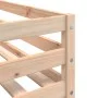 Bunk bed with curtains solid black and white pine wood 75x190 cm by , Beds and slatted bases - Ref: Foro24-3283910, Price: 14...