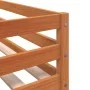 Bunk bed with curtains solid black and white pine wood 75x190 cm by , Beds and slatted bases - Ref: Foro24-3283925, Price: 18...
