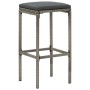 Mesa y taburetes de jardín 3 pzas madera acacia ratán PE gris de , Conjuntos de jardín - Ref: Foro24-3295268, Precio: 178,57 ...