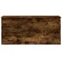 Smoked oak engineered wood storage box 100x42x46 cm by , Storage trunks - Ref: Foro24-840664, Price: 90,46 €, Discount: %