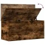 Smoked oak engineered wood storage box 100x42x46 cm by , Storage trunks - Ref: Foro24-840664, Price: 90,46 €, Discount: %