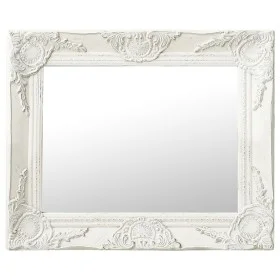 White baroque style wall mirror 50x40 cm by vidaXL, Mirrors - Ref: Foro24-320308, Price: 45,53 €, Discount: %