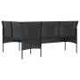 Set de sofás en forma de L 5 pzas cojines ratán sintético negro de , Conjuntos de jardín - Ref: Foro24-318581, Precio: 305,33...