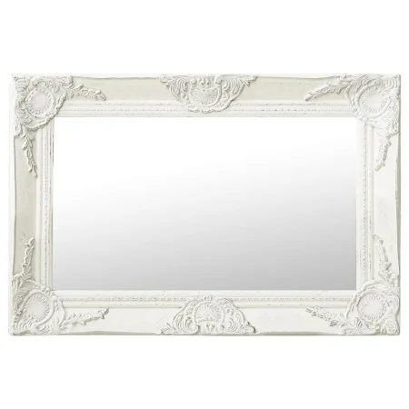 Weißer Wandspiegel im Barockstil 60x40 cm von vidaXL, Spiegel - Ref: Foro24-320328, Preis: 43,83 €, Rabatt: %