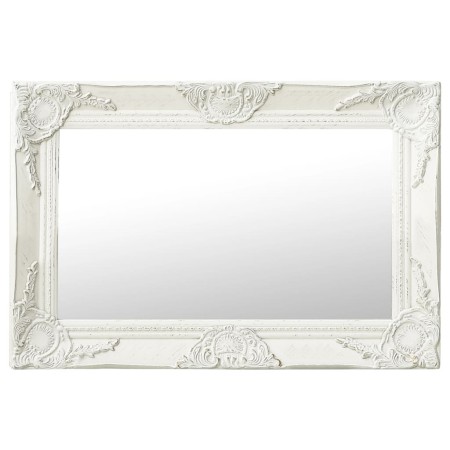 Weißer Wandspiegel im Barockstil 60x40 cm von vidaXL, Spiegel - Ref: Foro24-320328, Preis: 44,69 €, Rabatt: %