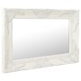 Weißer Wandspiegel im Barockstil 60x40 cm von vidaXL, Spiegel - Ref: Foro24-320328, Preis: 44,69 €, Rabatt: %