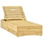 Lounger with beige impregnated pine wood cushion by , Loungers - Ref: Foro24-3065912, Price: 159,76 €, Discount: %