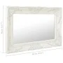 Weißer Wandspiegel im Barockstil 60x40 cm von vidaXL, Spiegel - Ref: Foro24-320328, Preis: 43,83 €, Rabatt: %