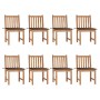 Gartenstühle 8 Einheiten aus Teakholz mit Kissen von , Gartenstühle - Ref: Foro24-3073150, Preis: 995,42 €, Rabatt: %