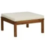 Muebles de jardín 6 pzas cojines crema madera maciza de acacia de , Conjuntos de jardín - Ref: Foro24-3086929, Precio: 698,87...