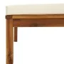 Muebles de jardín 6 pzas cojines crema madera maciza de acacia de , Conjuntos de jardín - Ref: Foro24-3086929, Precio: 698,87...