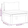 Muebles de jardín 6 pzas cojines crema madera maciza de acacia de , Conjuntos de jardín - Ref: Foro24-3086929, Precio: 698,87...