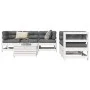 Juego de sofás de jardín 6 piezas madera maciza pino blanco by , Garden sets - Ref: Foro24-3250805, Price: 389,66 €, Discount: %