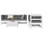 Juego de sofás de jardín 6 piezas madera maciza pino blanco by , Garden sets - Ref: Foro24-3250805, Price: 394,80 €, Discount: %