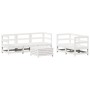 Juego de sofás de jardín 6 piezas madera maciza pino blanco by , Garden sets - Ref: Foro24-3250805, Price: 394,80 €, Discount: %