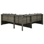 Set de sofás de jardín 4 piezas y cojines ratán sintético gris by , Garden sets - Ref: Foro24-313138, Price: 504,36 €, Discou...