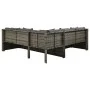 Set de sofás de jardín 4 piezas y cojines ratán sintético gris by , Garden sets - Ref: Foro24-313138, Price: 504,36 €, Discou...