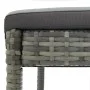 Küchenhocker mit 2 Stück grauen Kunststoff-Rattankissen von , Gartenstühle - Ref: Foro24-316669, Preis: 208,06 €, Rabatt: %