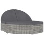 Tumbona para 2 personas con cojines ratán sintético gris by , Loungers - Ref: Foro24-318161, Price: 416,51 €, Discount: %
