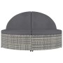 Tumbona para 2 personas con cojines ratán sintético gris by , Loungers - Ref: Foro24-318161, Price: 416,51 €, Discount: %