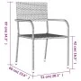 Juego de comedor para jardín 5 piezas ratán sintético gris von , Gartensets - Ref: Foro24-3156762, Preis: 237,52 €, Rabatt: %