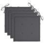 Sillas de jardín con cojines 4 unidades madera maciza de acacia de , Sillas de jardín - Ref: Foro24-3061168, Precio: 329,63 €...