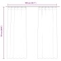 Cortinas opacas ganchos 2 pzas terciopelo rosa viejo 140x175 cm