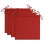 Garden chairs 4 units solid teak wood with cushions by , Garden chairs - Ref: Foro24-3073094, Price: 471,62 €, Discount: %