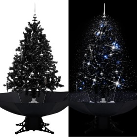 Christmas tree with snow and umbrella base black PVC 140cm by vidaXL, Christmas trees - Ref: Foro24-289932, Price: 116,86 €, ...
