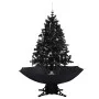 Christmas tree with snow and umbrella base black PVC 140cm by vidaXL, Christmas trees - Ref: Foro24-289932, Price: 115,42 €, ...