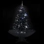 Christmas tree with snow and umbrella base black PVC 140cm by vidaXL, Christmas trees - Ref: Foro24-289932, Price: 115,42 €, ...