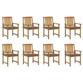 Gartenstühle mit Kissen 8 Stück aus massivem Akazienholz von , Gartenstühle - Ref: Foro24-3078174, Preis: 631,17 €, Rabatt: %
