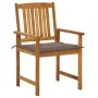 Garden chairs with cushions 8 pcs solid acacia wood by , Garden chairs - Ref: Foro24-3078174, Price: 631,17 €, Discount: %