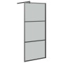 Barrierefreie Duschwand dunkelschwarzes ESG-Glas 80x195 cm von , Duschwände und Duschwände - Ref: Foro24-151889, Preis: 154,2...