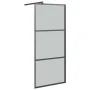 Mampara de ducha accesible vidrio ESG oscuro negro 80x195 cm de , Paredes y mamparas de ducha - Ref: Foro24-151889, Precio: 1...