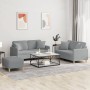 Sofa set with cushions 3 pieces light gray fabric by , Sofas - Ref: Foro24-3202110, Price: 519,85 €, Discount: %