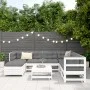 Juego de sofás de jardín 8 pzas madera maciza de pino blanco de , Conjuntos de jardín - Ref: Foro24-3250557, Precio: 538,27 €...
