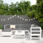 Juego de sofás de jardín 8 pzas madera maciza de pino blanco de , Conjuntos de jardín - Ref: Foro24-3250557, Precio: 545,79 €...