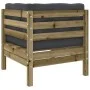 8-piece garden sofa set with impregnated pine wood cushions by , Garden sets - Ref: Foro24-3299330, Price: 664,79 €, Discount: %