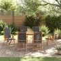 Juego comedor de jardín 7 pzas madera maciza acacia y textileno de , Conjuntos de jardín - Ref: Foro24-3279267, Precio: 704,5...