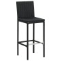 Taburetes de cocina con cojines 2 uds ratán sintético negro de , Sillas de jardín - Ref: Foro24-316668, Precio: 153,25 €, Des...